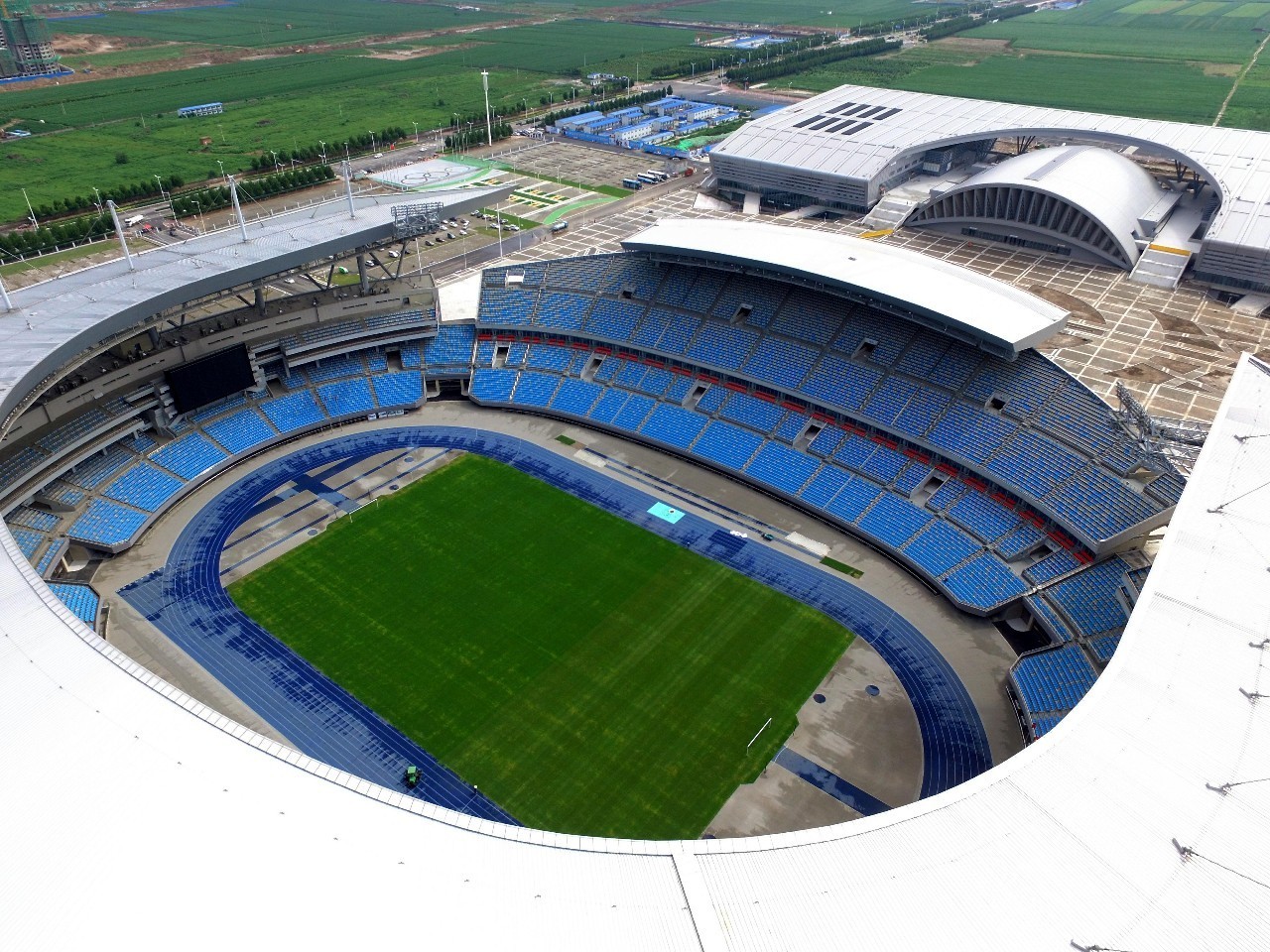 "河北奥体中心" 闪亮登场~|体育场|建筑|正定_新浪新闻