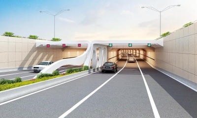 地道洞口设计方案向市民公布,五个隧道口以及两个人行地下通道的洞口