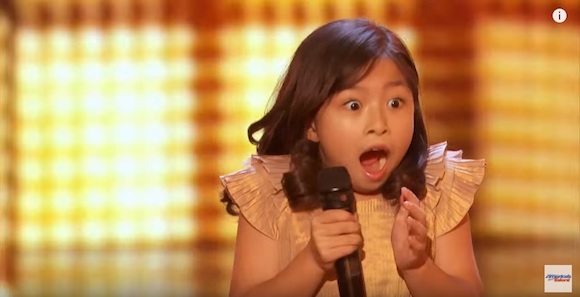 中国选手 9岁女孩保送美国达人秀总决赛|谭芷昀|celine|席琳-迪翁