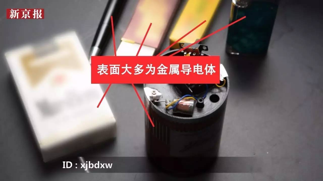 此外记者发现,这些"电人玩具"表面大多为金属导电体.