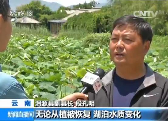 洱源县副县长 段孔明:无论从植被恢复,湖泊水质变化