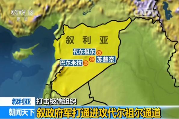 打击极端组织 叙利亚政府军完全控制苏赫奈