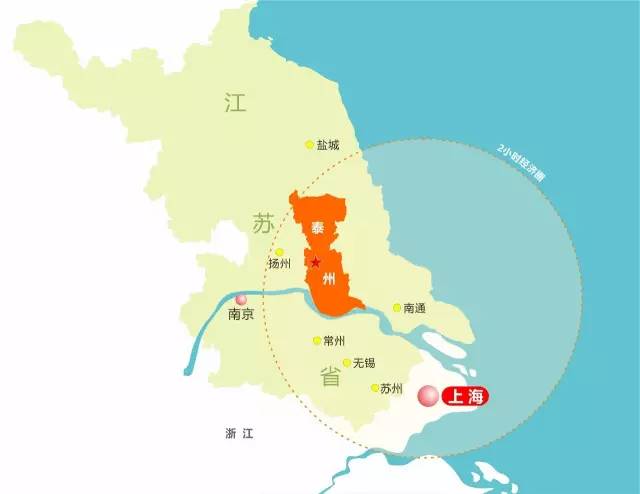 我们都知道 与嘉兴,苏州等地相比 泰州和上海并不"挨着" 这些年在