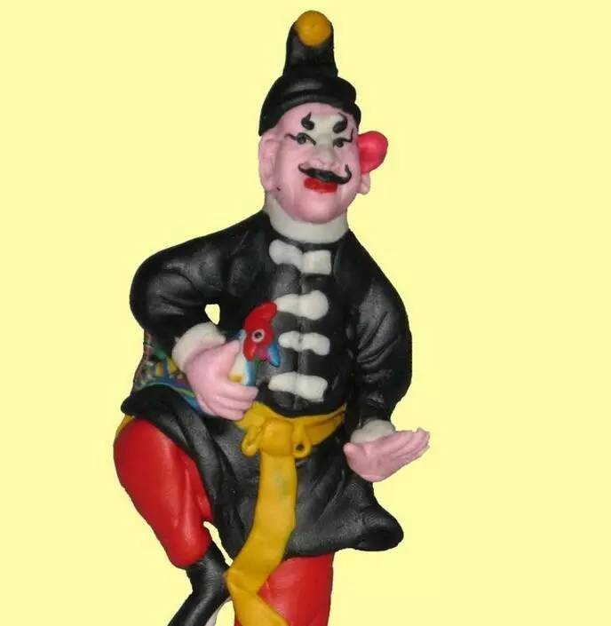 白洋淀面塑《时迁偷鸡》白洋淀面塑,闻名遐迩.