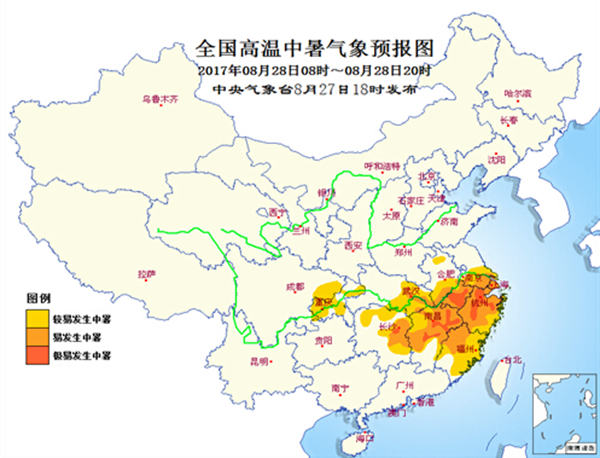 中国重庆三峡旅游节(中国长江三峡旅游节)(图2) 高温中暑气象预报:四川重庆等10省市较易