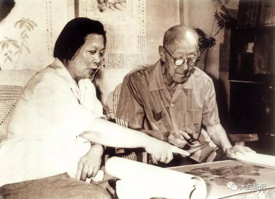 张伯驹跟潘素匹俦(供图/楼开肇)