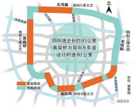 郑州北四环规划设计图图片