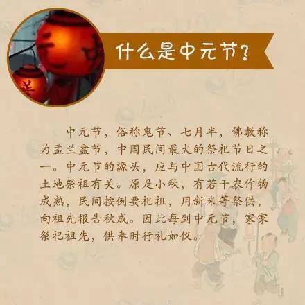 敬祖节日起源:祭祀节日时间:农历七月十五 9月5日星期二别  称:鬼节