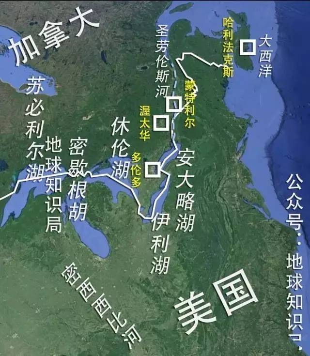 划湖而治为了防备美国,加拿大的宗主国英国在美加边境大量屯兵,各种