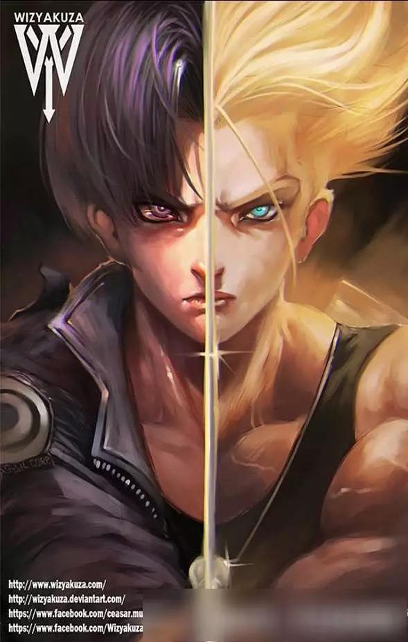 动漫人物正义与邪恶脸对比图鸣人不管正邪我都爱啊