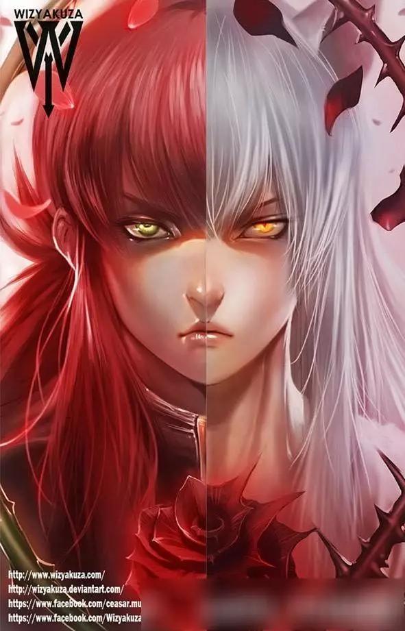 动漫人物正义与邪恶脸对比图鸣人不管正邪我都爱啊