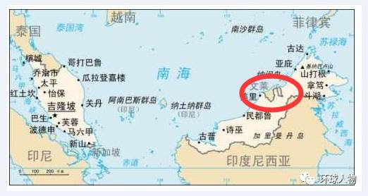 文莱世界地图上的位置图片