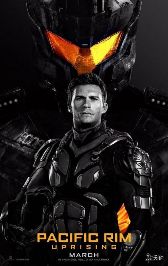 《环太平洋2》两主演角色海报曝光 身着战衣酷劲十足!