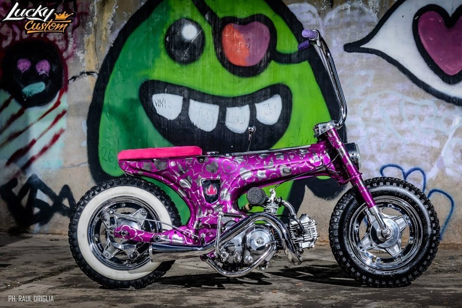 炫酷街头风:honda dax flynnpaff机车