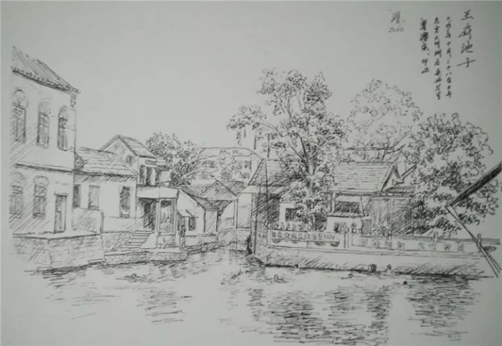 ▼黑虎泉▼泉城广场▼解放阁▼趵突泉▼大明湖五百多张铅笔手绘老济南