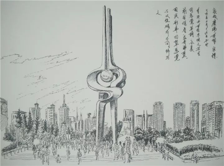 ▼泉城广场▼解放阁▼趵突泉▼大明湖五百多张铅笔手绘老济南!
