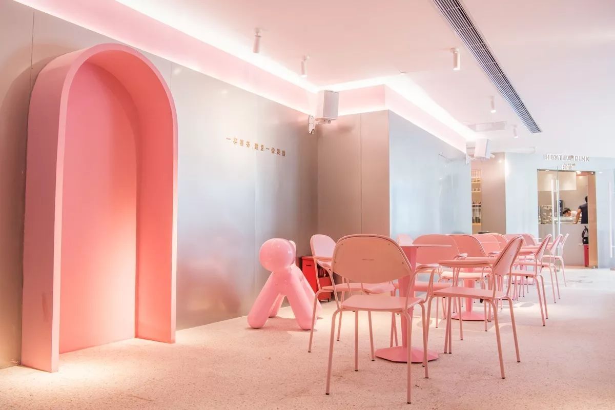 时尚粉色系的轻奢小资奶茶品牌店铺空间设计|空间|室内设计|历新设计 - 原创作品 - 站酷 (ZCOOL)