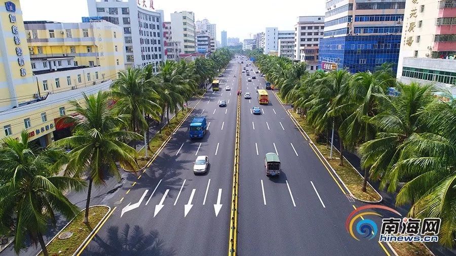 航拍 海口白龙路改造完工,道路焕然一新"颜值"内涵"双重提升!