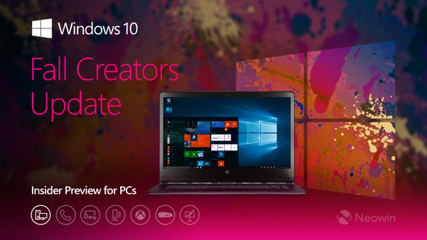 微软向预览者推送Windows 10累积更新KB4043961