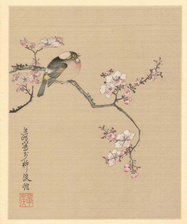 陈老莲 杏花小鸟"我们会有3年学徒时间,在这3年中是不出活的,完全是