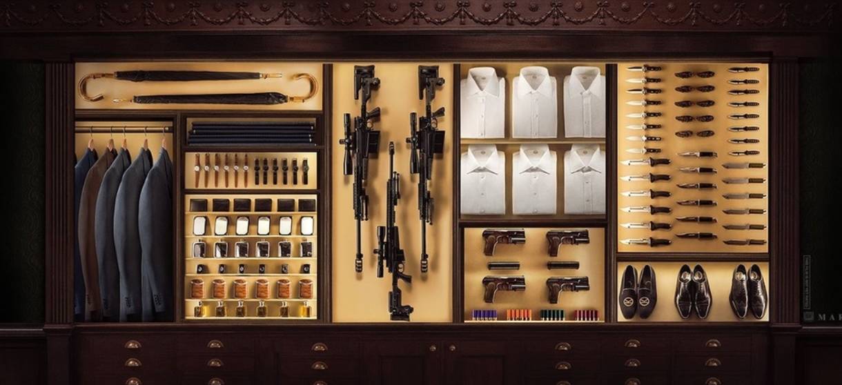 从第一部起,哈里的武器柜就让人印象深刻.