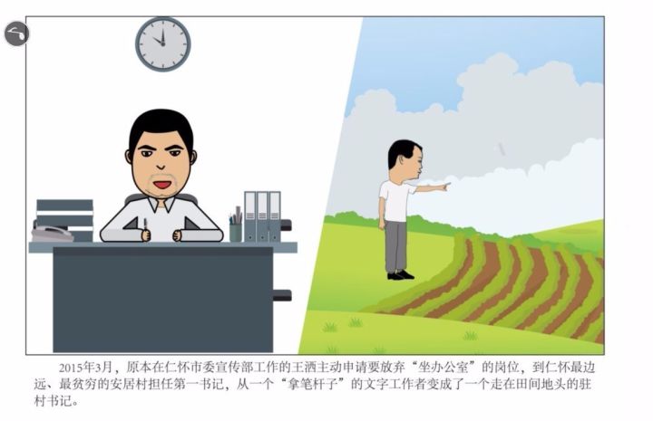 脱贫攻坚群英谱漫画让安居村安居乐业的第一书记王洒