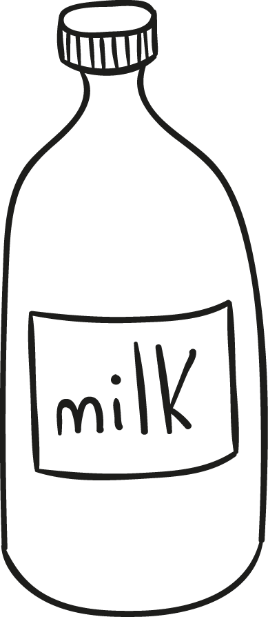 鸡蛋牛奶简笔画图片