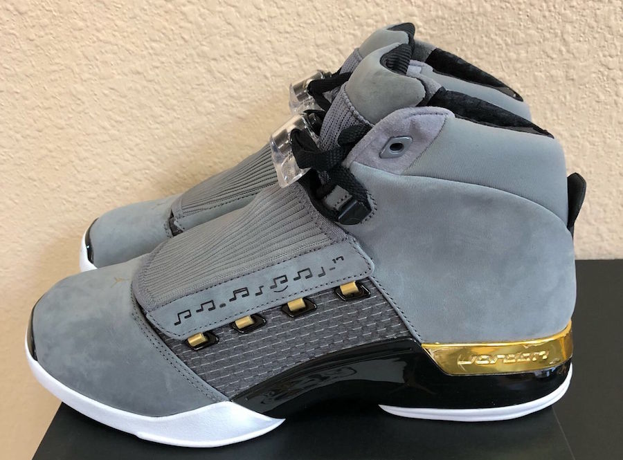 灰金主题 trophy room x air jordan 17 本周发售