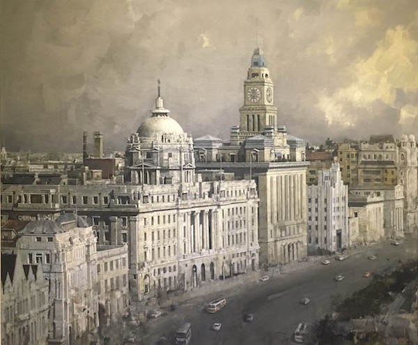 "永不拓宽的街道":19篇书摘串起的老上海街巷油画展