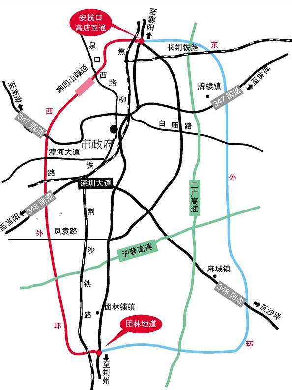 347国道湖北全程线路图图片