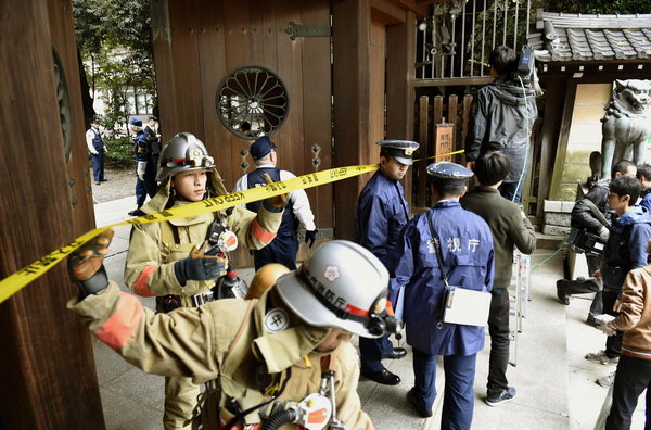 全某在日本靖國神社廁所中安置爆炸物,獲刑5年,至今仍被關押在東京