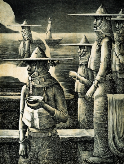 远海的回声(版画).宋光智