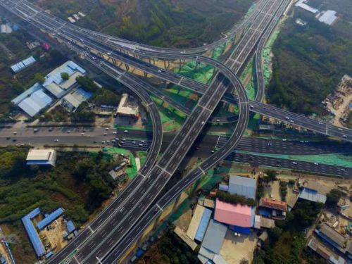 济南最高立交桥通车 二环西路由此通往绕城高速