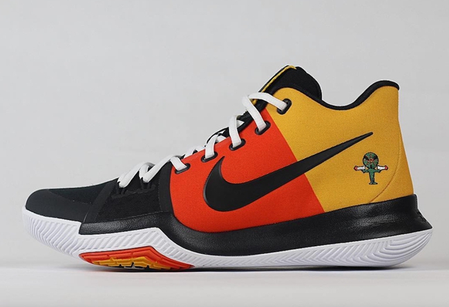 最经典外星人来袭!欧文比赛上脚kyrie 3 raygun pe!