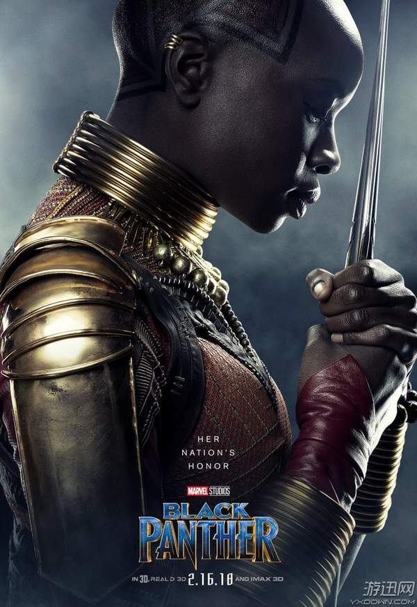 《黑豹》全角色海报公布:"黑豹"率领众黑女神登场