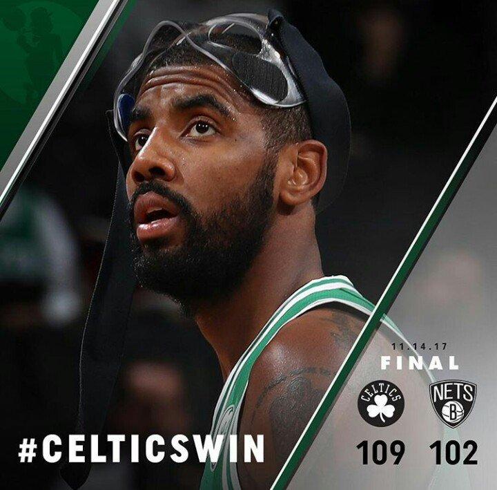 在今日的nba常规赛中,凯尔特人以109-102击败篮网豪取13连胜,赛后欧文