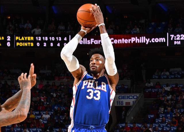 恩比德:考文顿的投篮看着没谱 但就是能进