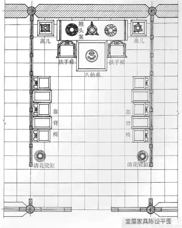 古代室内布局 平面图图片