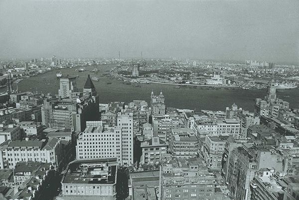 上世纪90年代初,上海,浦东开发前的陆家嘴老照片.