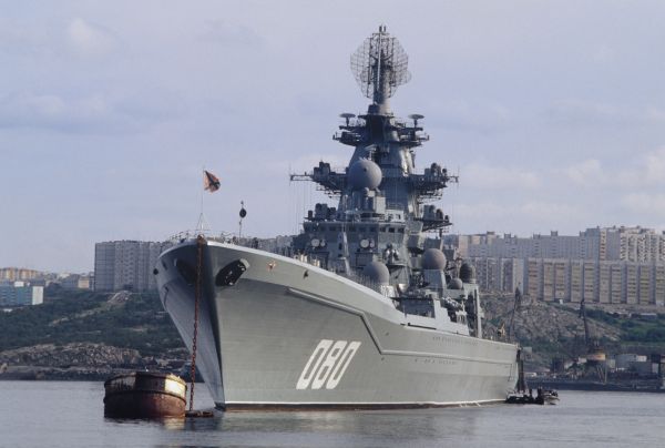 　“纳希莫夫海军上将” 号重型核动力巡洋舰（俄新社）