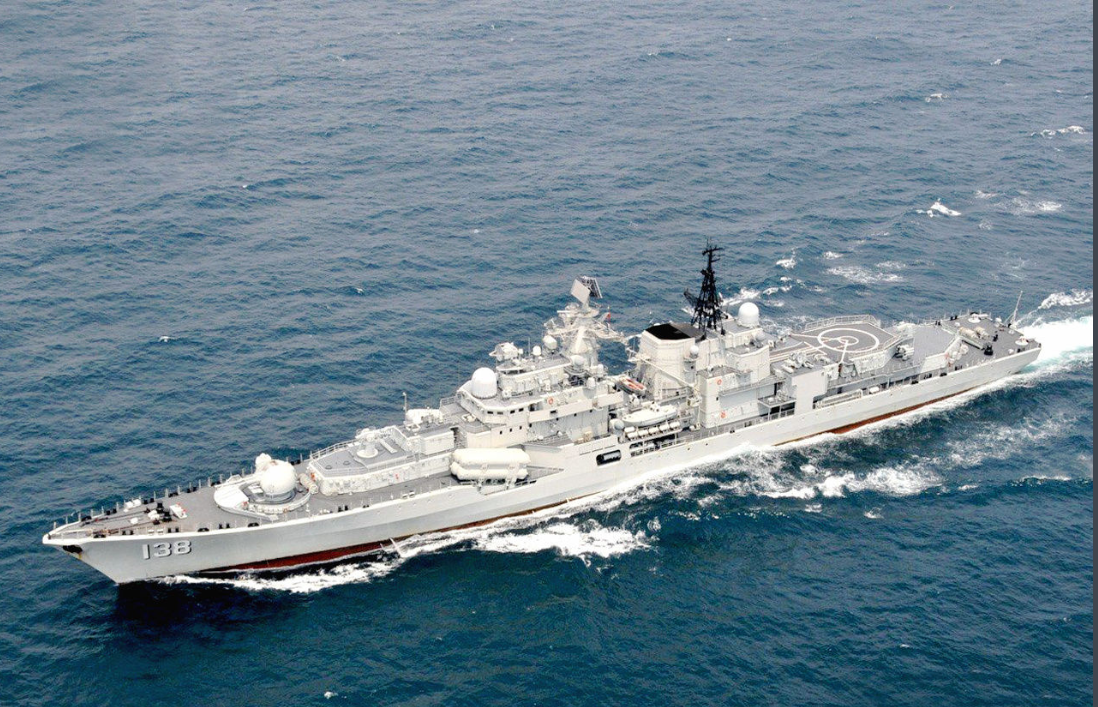 138"泰州"舰,为俄制现代级驱逐舰
