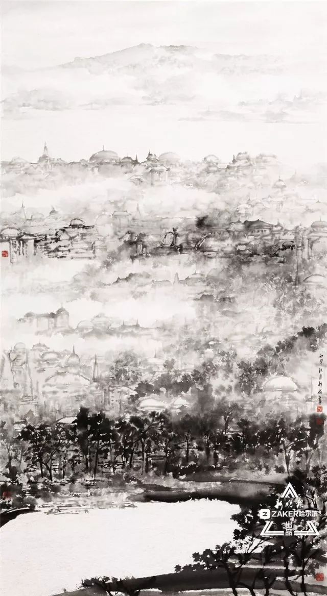 用水墨去勾画都市,会是什么样子?|免费观展