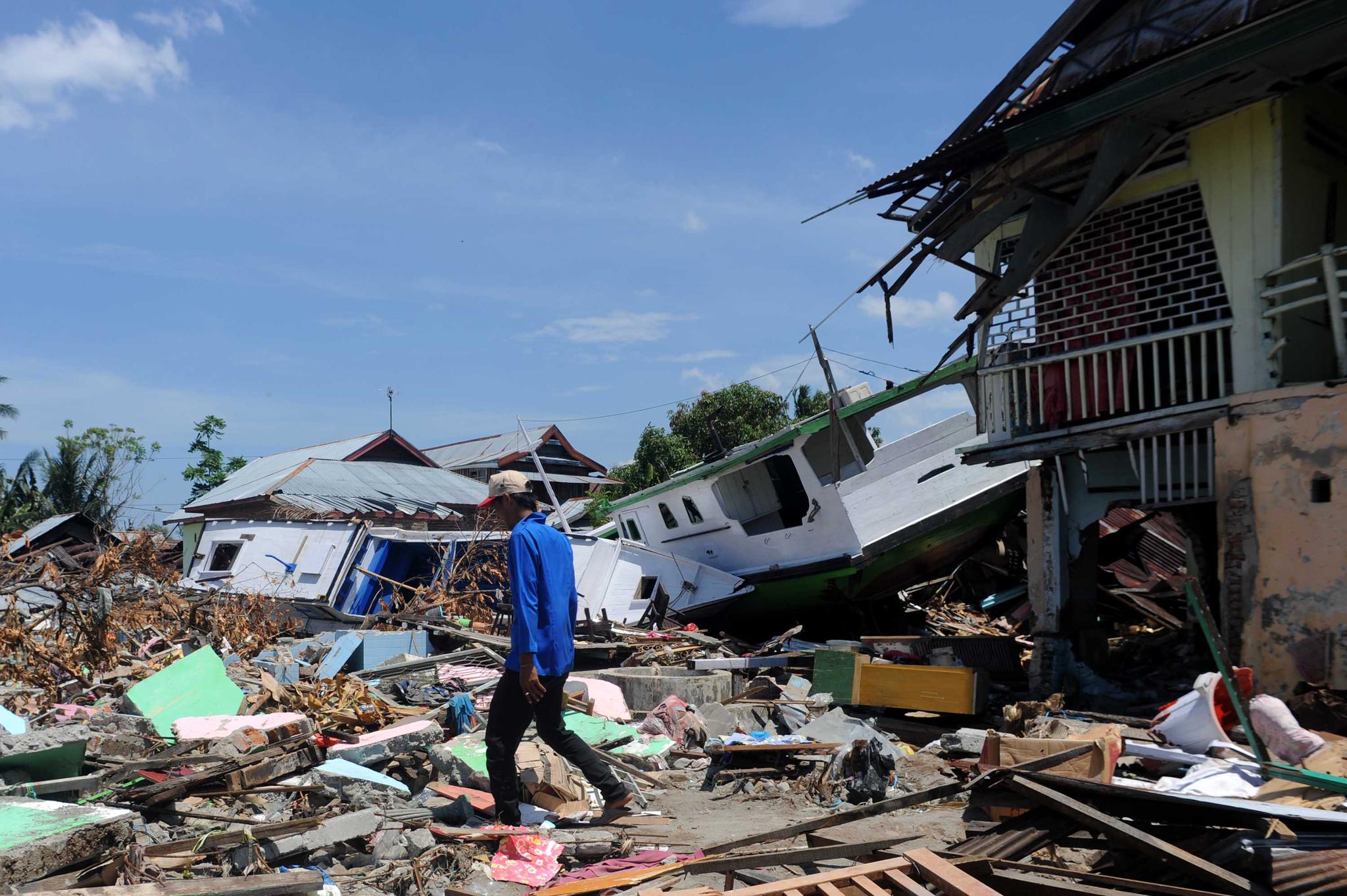印尼地震海啸灾区掠影