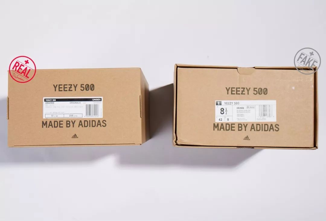 莆田也要掺一道「老爹风暴」,尝鲜儿版 yeezy 500 真假对比|正品|鞋盒