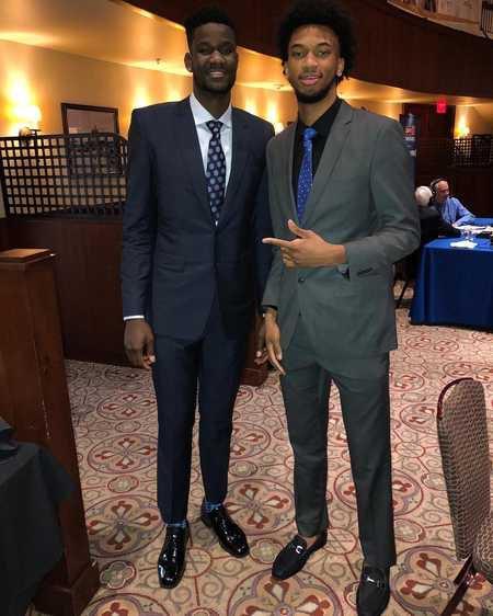 两位状元热门!巴格利晒出自己与艾顿的合照