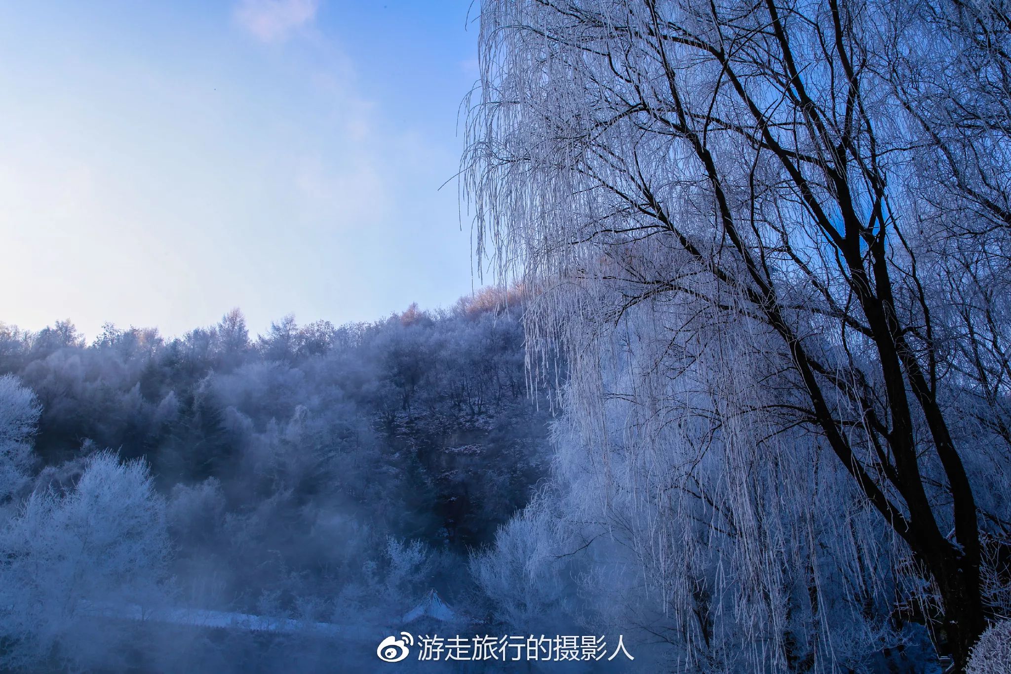 看雾凇何必去吉林,本溪雾凇已经把人美哭了