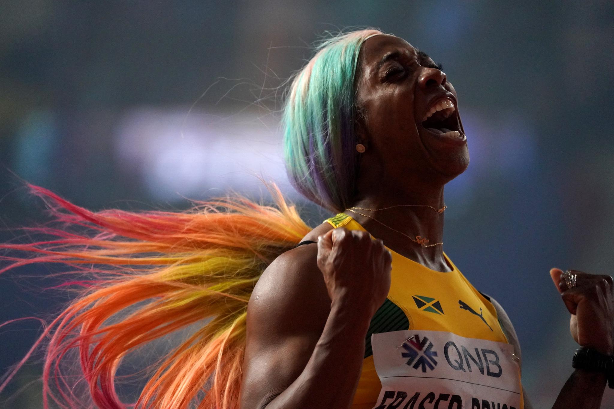 田径世锦赛 | 女子100米决赛:弗雷泽-普赖斯夺冠