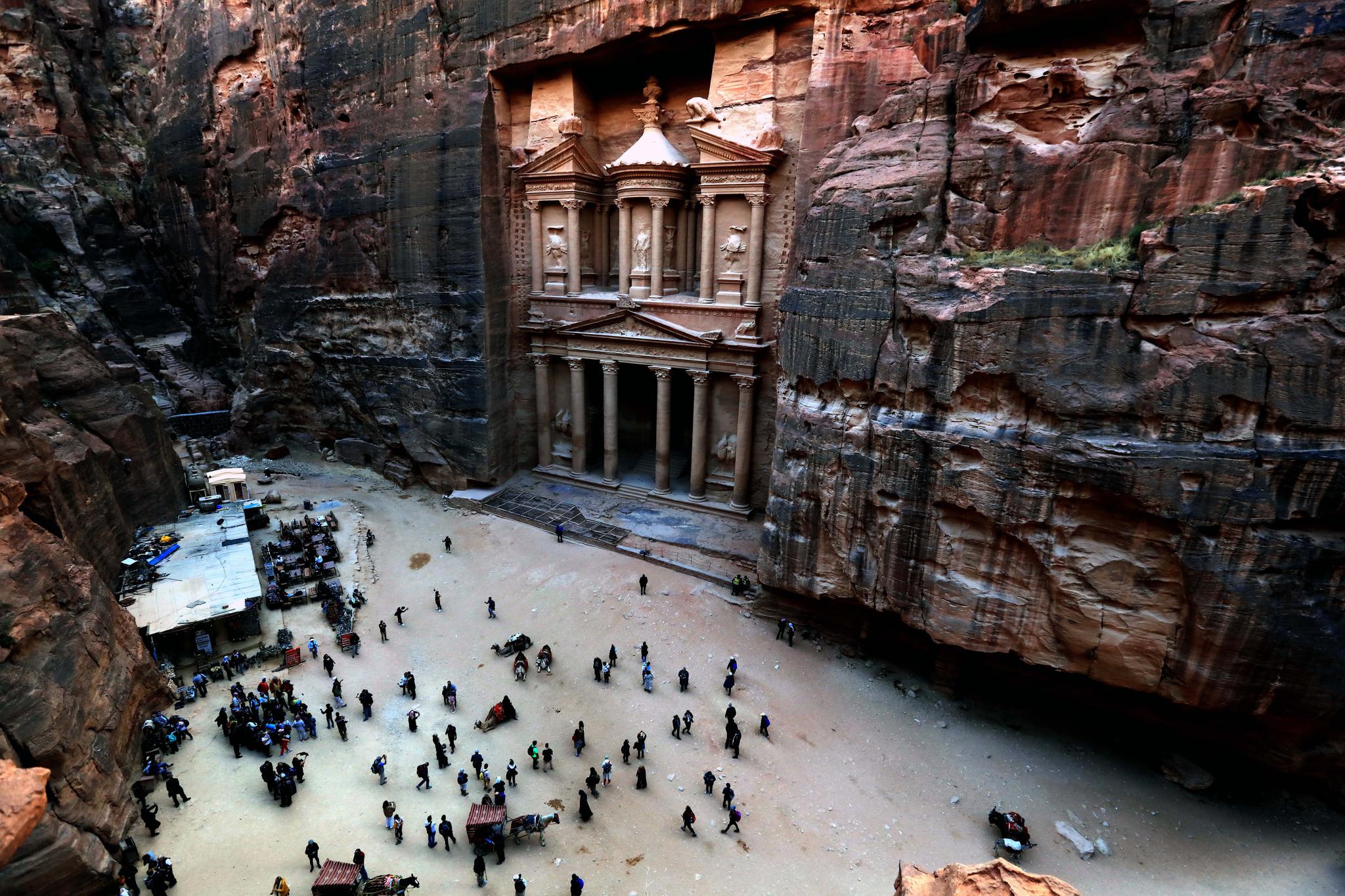 约旦佩特拉古城掠影