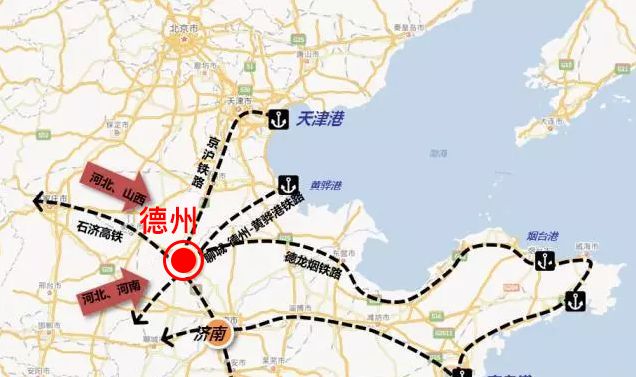 1912年,津浦铁路(今京沪铁路)和石德铁路(石家庄-德州)全线通车,德州