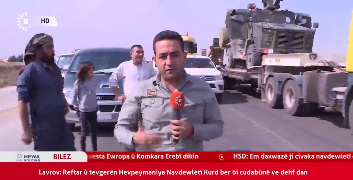 YPG在南部缴获了一辆土耳其装甲防雷车 图源：Rudaw TV